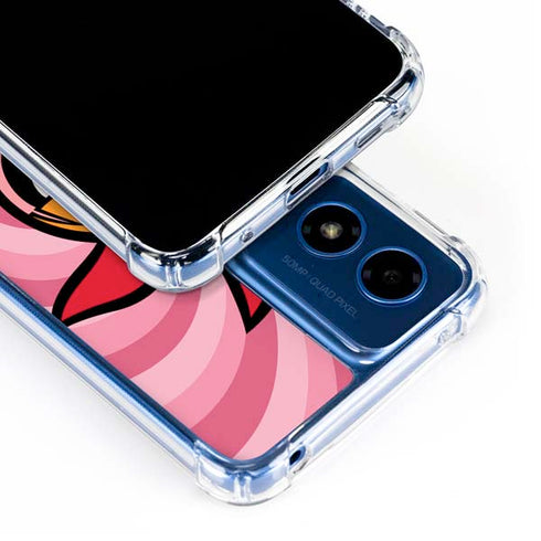 Cartoon Network Powerpuff Girls Blossom Pink Hearts Moto G 5G (2024) Clear Case